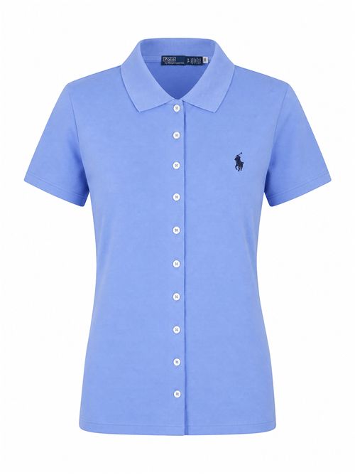 Polo camicia in piquet di cotone POLO RALPH LAUREN | 211939272005